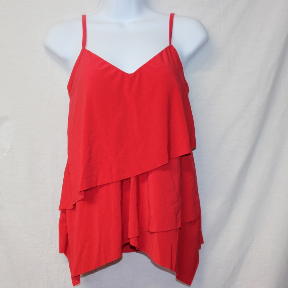 Aqua Brand Red Bathing Swimsuit Tankini Top